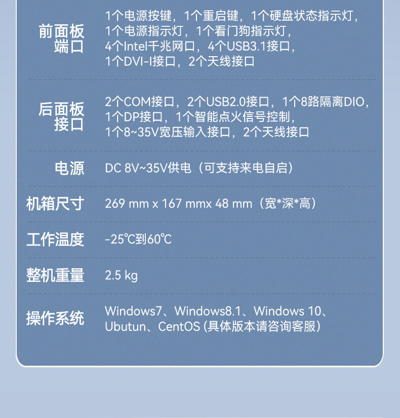 東田無風(fēng)扇嵌入式工控機,環(huán)境監(jiān)測工業(yè)電腦,DT-3004-H310