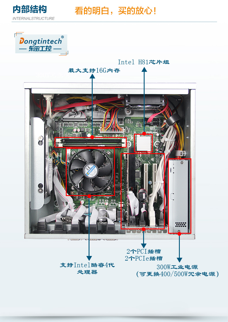 酷睿4代壁掛式工控機(jī),10個串口/2個千兆網(wǎng)口主機(jī)電腦,研華A683主板,DT-5206-A683.jpg