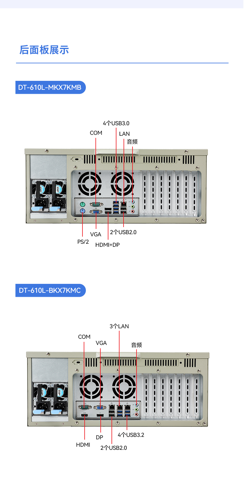 東田4U國產化工控機,兆芯KX-7000系列CPU,原生支持麒麟/UOS系統(tǒng),DT-610L-MKX7KMB.jpg