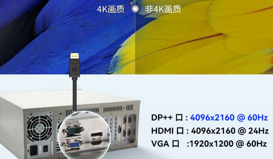 這款工控機尺寸為430*480*177mm（寬*深*高），約重23kg。